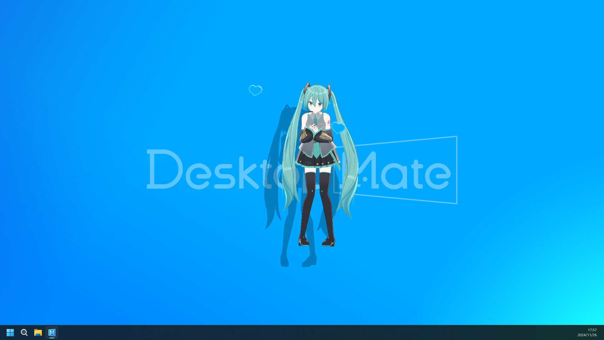 Desktop Mate character displayed on a desktop.